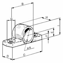 Obrázek k výrobku 9636 - Třmen uložení vyklápěcího hydraul. válce 40,5 mm