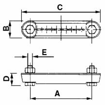 Obrázek k výrobku 55491 - ukazatel hladiny s teploměrem 116 mm