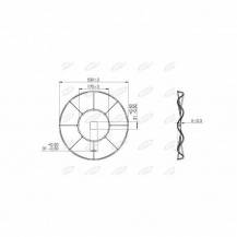 Obrázek k výrobku 62390 - Vlnitý disk 520mm, otvor 31mm, tloušťka 5mm