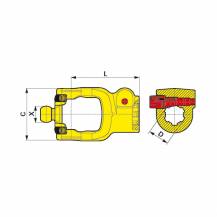 Obrázek k výrobku 35273 - Vnější vidlice Power Drive AGCC P480 1 3/4-6 35.18.330M