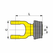 Obrázek k výrobku 32996 - Vnější vidlice QSG W2300 1 3/8-21 21.83.02