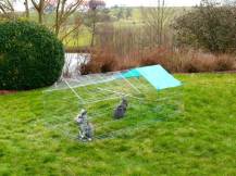 Obrázek k výrobku 125995 - Výběh pro hlodavce s podhrabovou zábranou KERBL 81712, 180x90x75 cm