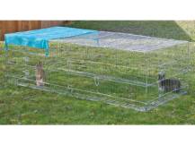 Obrázek k výrobku 126000 - Výběh pro králíky, hlodavce a drůbež KERBL 82825, 230x115x70 cm