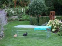 Obrázek k výrobku 126000 - Výběh pro králíky, hlodavce a drůbež KERBL 82825, 230x115x70 cm