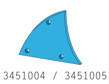 Obrázek k výrobku 62919 - Výměnný díl odhrnovačky - pravý C40