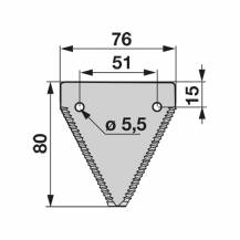 Obrázek k výrobku 31406 - Žací čepel horní ozubená