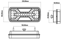 Obrázek k výrobku 129730 - Zadní LED světlo X-SPIDER 1 L2426