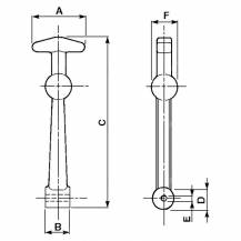 Obrázek k výrobku 56154 - Zajištění kapoty - Basic 160mm