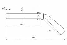 Obrázek k výrobku 8709 - zajišťovací čep přední/zadní koule 78 mm/10.000 kg