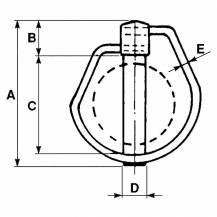 Obrázek k výrobku 8989 - zajišťovací kolík 15 mm