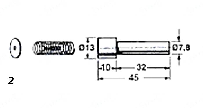 Obrázek k výrobku 36925 - ZAJIŠŤOVACÍ KOLÍK 43 MM