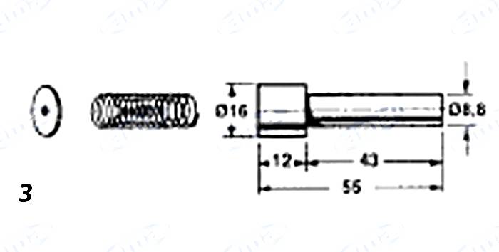 Obrázek k výrobku 36926 - ZAJIŠŤOVACÍ KOLÍK 55 MM