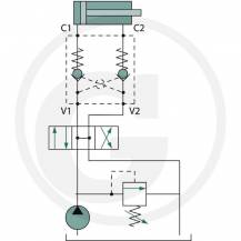 Obrázek k výrobku 35440 - Zámek hydrauliky 1/4" ESRV-D-04L