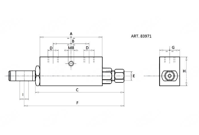 Obrázek k výrobku 33403 - Zámek hydrauliky 3/8" - 12 mm/3/8"