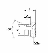 Obrázek k výrobku 59114 - Zátka hydraulického vedení s šestibokou hlavou 1"1/2"