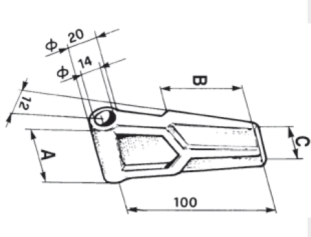 Specifikace - Zavěšení bočnice 100/46 mm