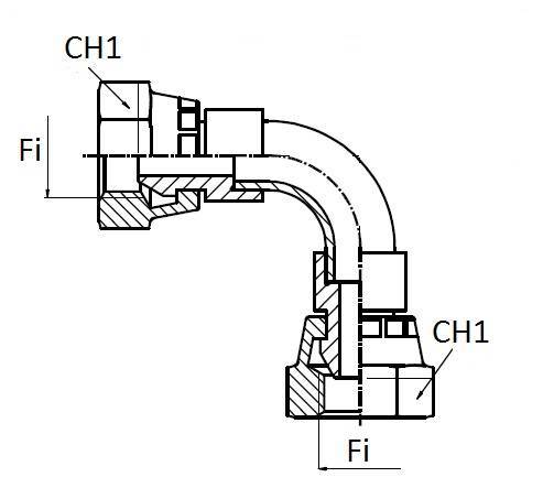 Specifikace - Závitová redukce BSP 90° samice/samice 1/2"