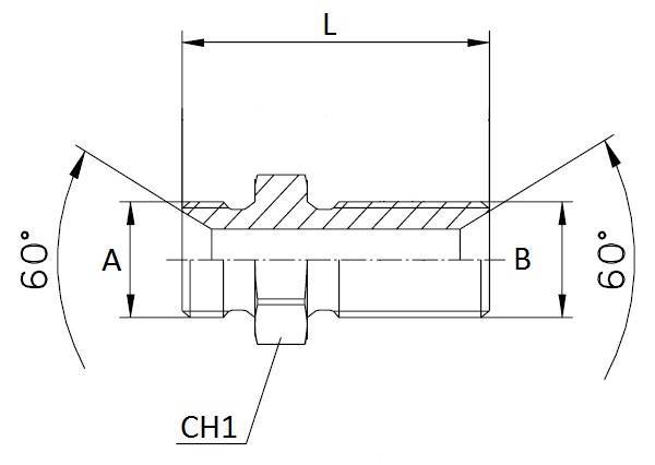 Specifikace - Závitová redukce BSP - BSP 1/2"x 1/2" s maticí