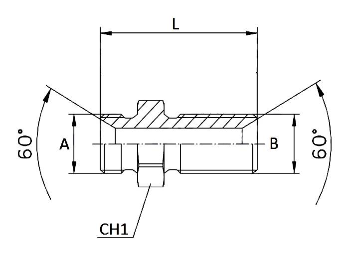 Obrázek k výrobku 30811 - Závitová redukce BSP - BSP 3/4" x 3/4" s maticí