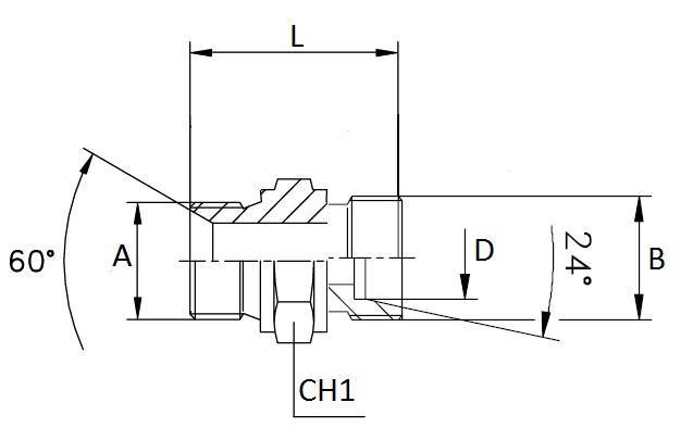 Specifikace - Závitová redukce BSP - DIN 24 1/2"-16X1,5