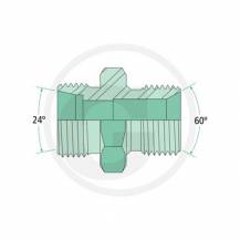 Obrázek k výrobku 31945 - Závitová redukce BSP - DIN 24 1/2"-20X1,5