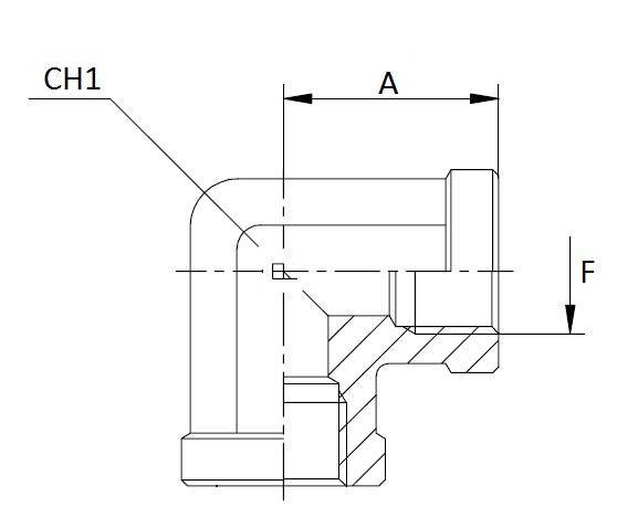 Specifikace - Závitová redukce "L" samice/samice 1/2"