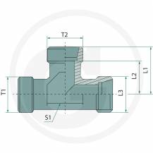 Obrázek k výrobku 73962 - Závitová redukce T M16x1,5 samec