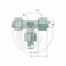 Obrázek k výrobku 32486 - Závitová redukce T M18x1,5 samec