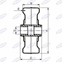 Obrázek k výrobku 10195 - Železné kolo o průměru 225 mm